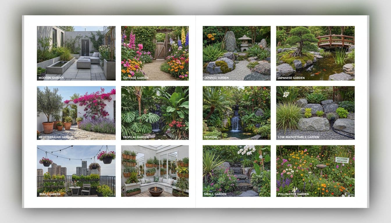 Gartenstil-Galerie mit FlorAI: modern, mediterran, japanisch, Cottage Garden und mehr