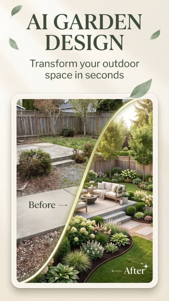 FlorAI App-Screenshot: KI Gartengestaltung Schritt 1